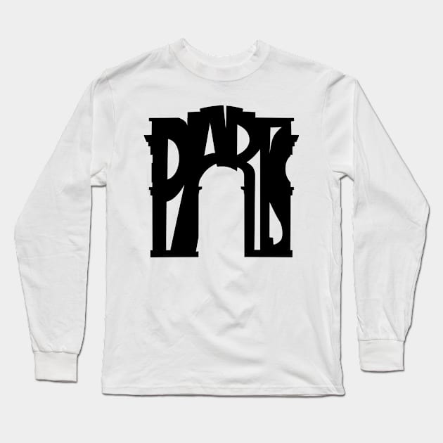 Arc de Triomphe, Paris Long Sleeve T-Shirt by denip